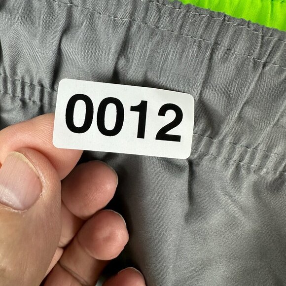 GEORGE MEN'S SWIMMING BOARD SHORTS GRAY AND NEON GREEN DRAWSTRING SIZE XL 40-42 - Picture 8 of 8